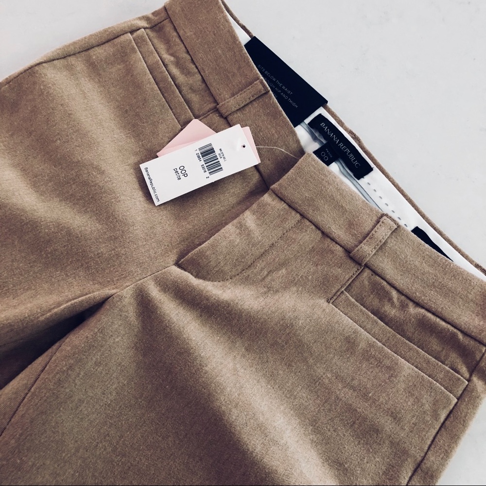 Banana Republic Skinny Tan Sloan Ankle Khaki Dress Pants 00P